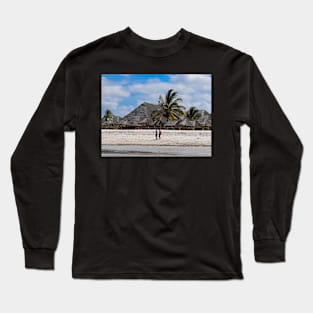 Tropical Beach at Zanzibar Island Long Sleeve T-Shirt